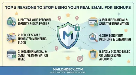 Top 5 Reasons to Stop Using Your Real Email for Signups